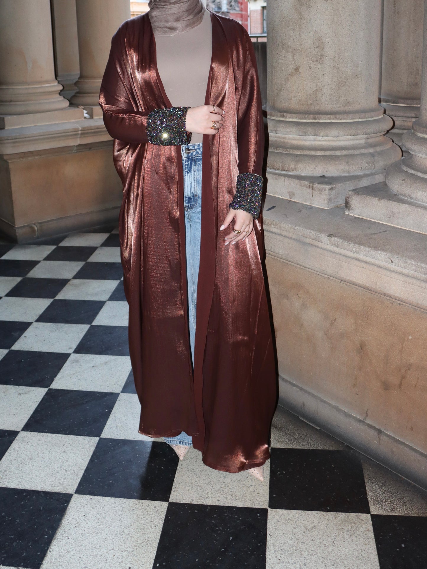 ALÎN ABAYA - BROWN
