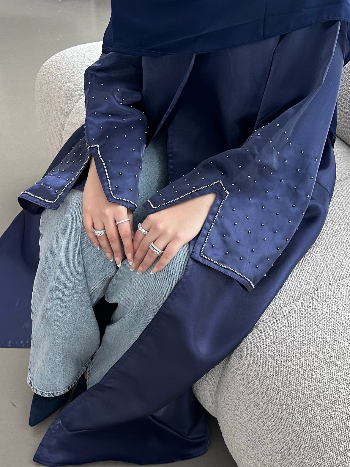ZARA ABAYA - NAVY